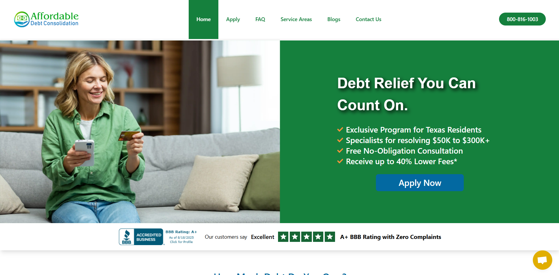 Affordable Debt Consolidation